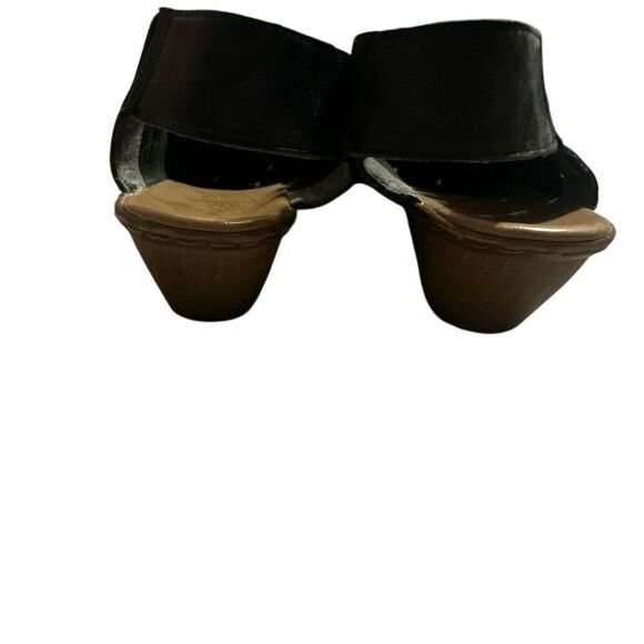 Rieker black leather woven slingback Leath 40 9 - Picture 5 of 6